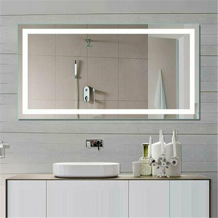 PERFECTPILLOWS 32 x 2 x 32 in. Harmony Illuminated Mirror with 6000K LED Backlight PE3143369